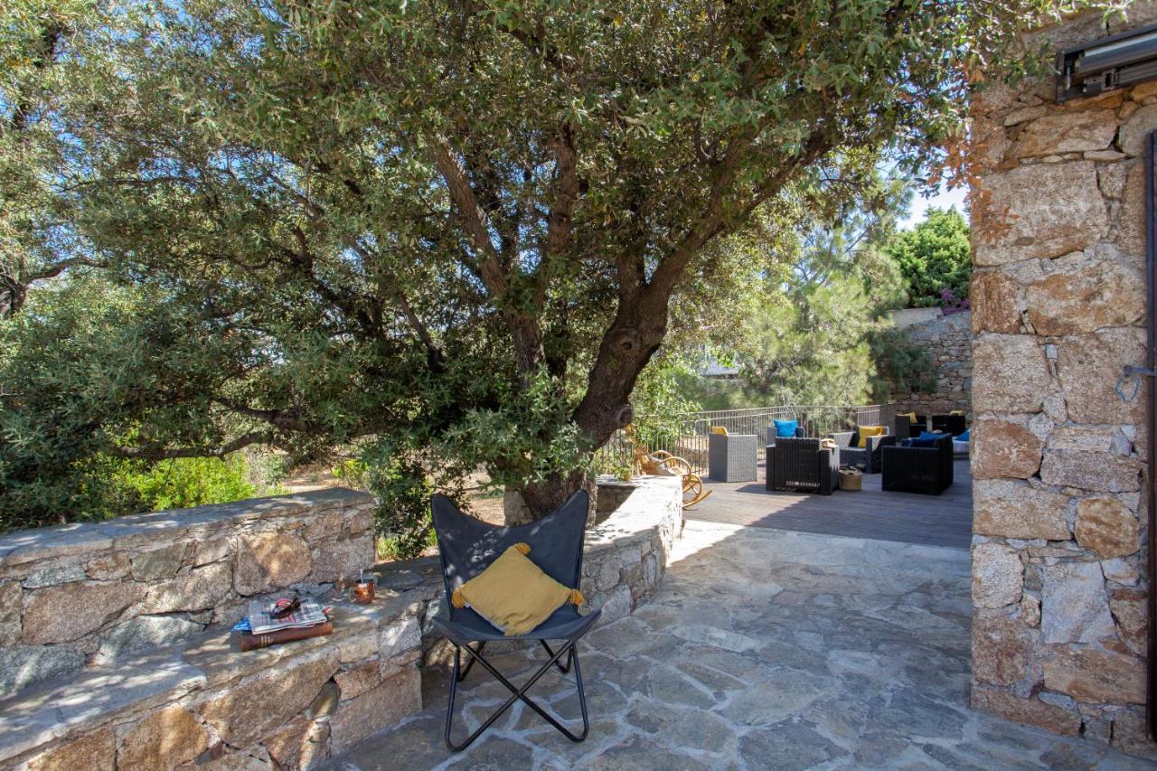 Villa bodri, maison en pierre avec vue mer et piscine chauffée LʼÎle-Rousse Esterno foto
