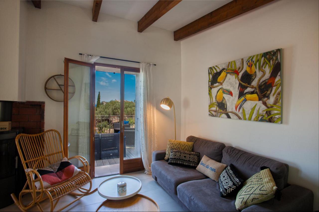 Villa bodri, maison en pierre avec vue mer et piscine chauffée LʼÎle-Rousse Esterno foto
