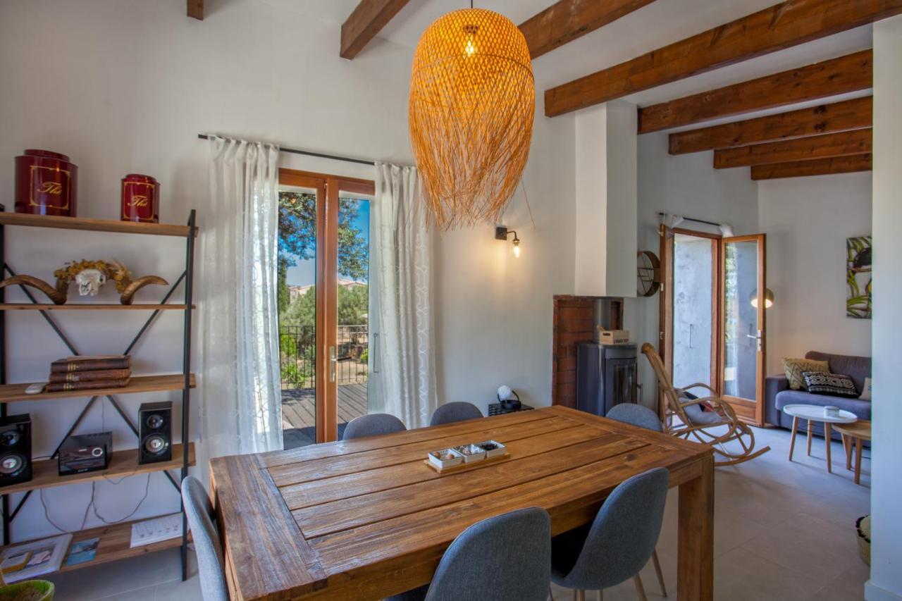Villa bodri, maison en pierre avec vue mer et piscine chauffée LʼÎle-Rousse Esterno foto